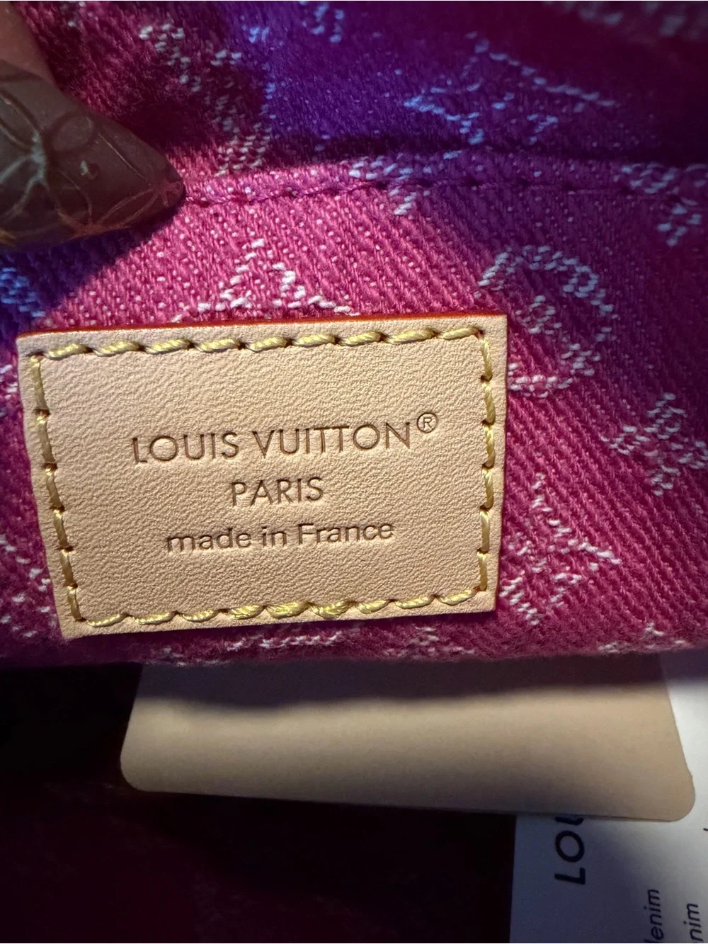 Louis Vuitton denim cosmetic pouch - Picture 3 of 10